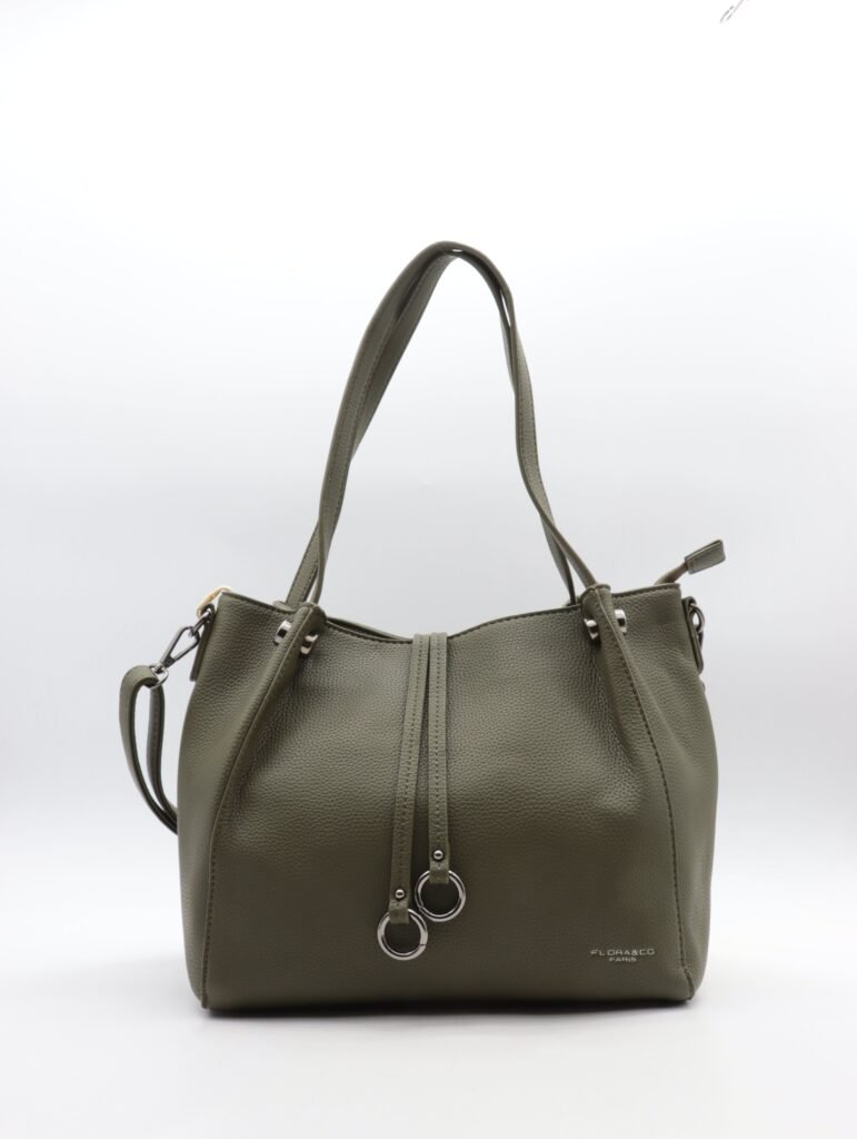 Sac cabas épaule grainé – bandoulière amovible, 11 coloris